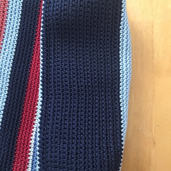 Red/blue striped bag - Picture 2 of 7
